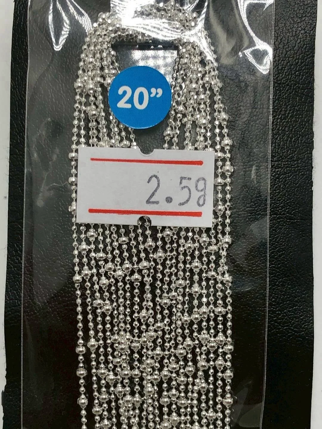 สร้อยคอลายเม็ดตัดลายเงินแท้