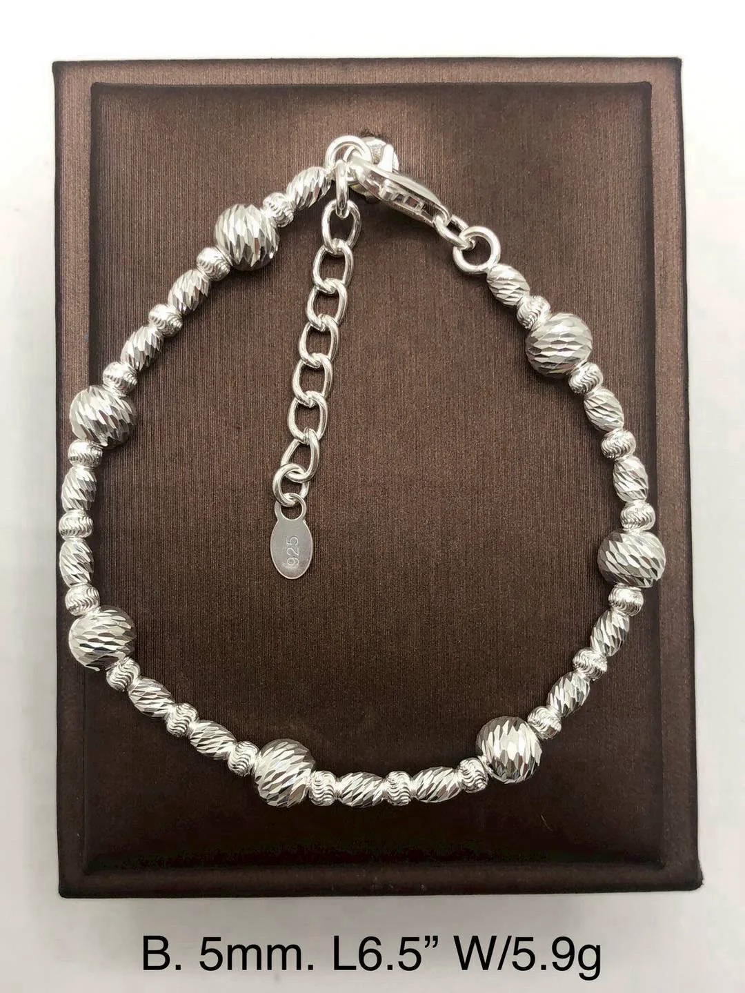 สร้อยข้อมือตัดลายเงินอิตาลี