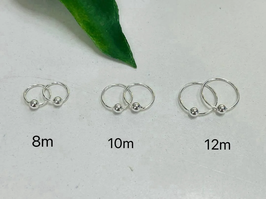 ต่างหูห่วงเงินแท้