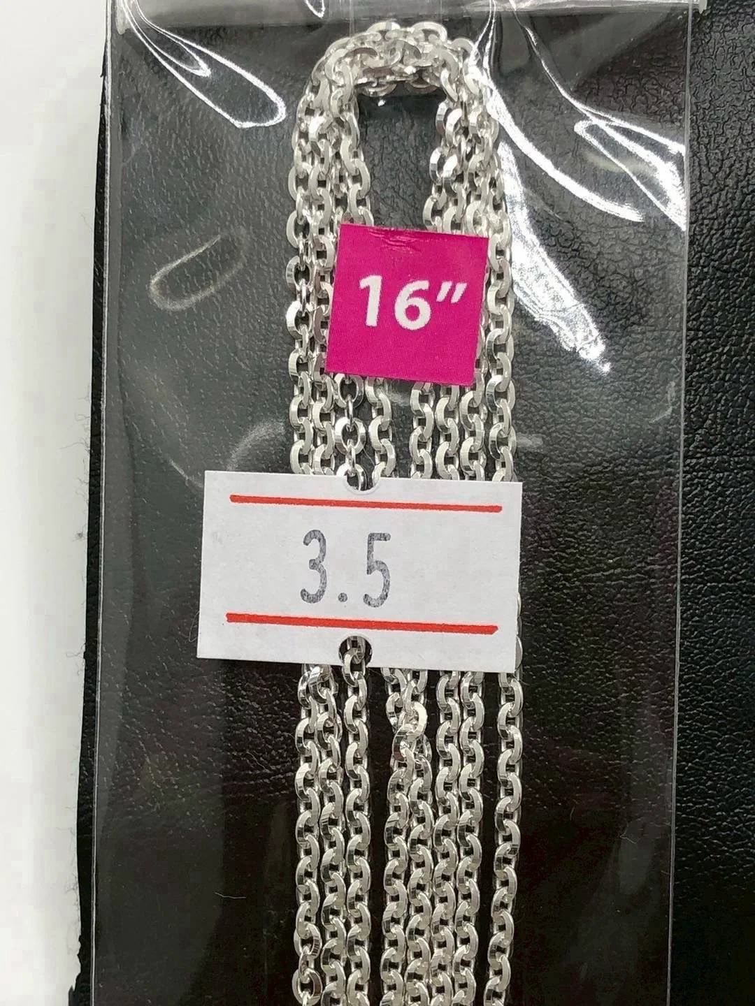 สร้อยคอลายโซ่ห่วงเงินแท้